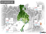 2015年02月15日の兵庫県の実況天気