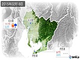 2015年02月18日の愛知県の実況天気