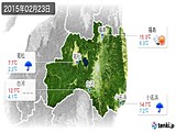 2015年02月23日の福島県の実況天気