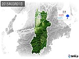 2015年03月01日の奈良県の実況天気