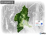 2015年04月01日の群馬県の実況天気