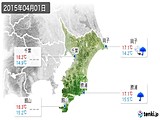 2015年04月01日の千葉県の実況天気