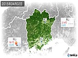 2015年04月02日の岡山県の実況天気