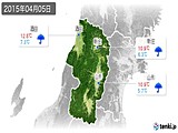 2015年04月05日の山形県の実況天気