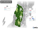 2015年04月07日の山形県の実況天気