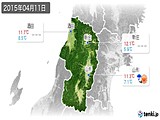 2015年04月11日の山形県の実況天気