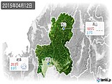2015年04月12日の岐阜県の実況天気