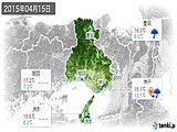 2015年04月15日の兵庫県の実況天気
