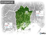 2015年04月16日の岡山県の実況天気