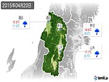 2015年04月20日の山形県の実況天気