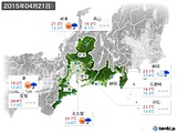 実況天気(2015年04月21日)