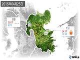 2015年04月25日の大分県の実況天気