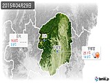 2015年04月29日の栃木県の実況天気