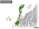 2015年05月02日の石川県の実況天気