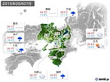 2015年05月07日の近畿地方の実況天気