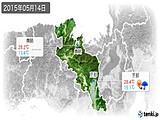 2015年05月14日の京都府の実況天気
