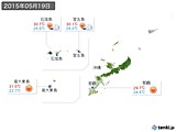 2015年05月19日の沖縄地方の実況天気