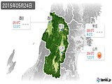 2015年05月24日の山形県の実況天気