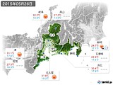 2015年05月26日の東海地方の実況天気