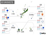 2015年05月27日の沖縄県の実況天気