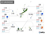 実況天気(2015年05月28日)