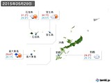 2015年05月29日の沖縄地方の実況天気