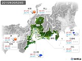 2015年05月29日の東海地方の実況天気