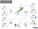 2015年05月30日の沖縄県の実況天気