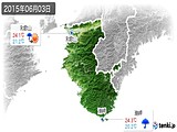 2015年06月03日の和歌山県の実況天気