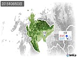 2015年06月03日の佐賀県の実況天気