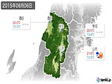 2015年06月06日の山形県の実況天気