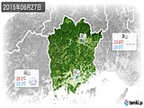 2015年06月27日の岡山県の実況天気