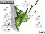 2015年07月05日の道東の実況天気