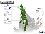 2015年07月06日の道北の実況天気