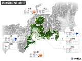 実況天気(2015年07月10日)