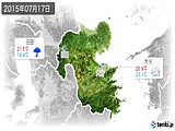 2015年07月17日の大分県の実況天気