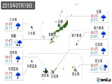 2015年07月19日の沖縄県の実況天気