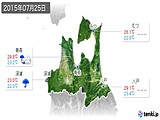 2015年07月25日の青森県の実況天気
