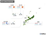 実況天気(2015年07月25日)