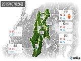 実況天気(2015年07月26日)