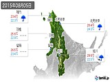 実況天気(2015年08月05日)