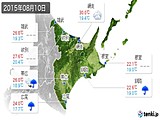 2015年08月10日の道東の実況天気