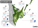 2015年08月12日の道東の実況天気