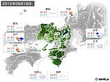 2015年08月18日の近畿地方の実況天気