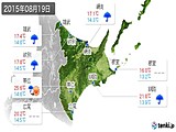 2015年08月19日の道東の実況天気