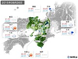 2015年08月26日の近畿地方の実況天気