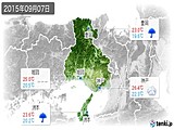 2015年09月07日の兵庫県の実況天気