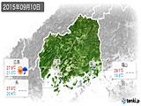 2015年09月10日の広島県の実況天気