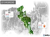 2015年09月29日の京都府の実況天気