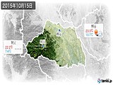 2015年10月15日の埼玉県の実況天気